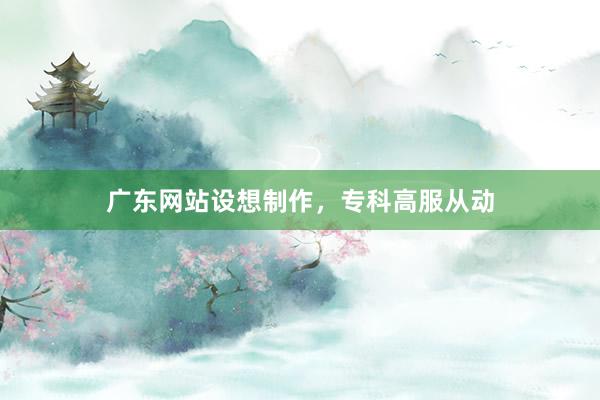 广东网站设想制作，专科高服从动