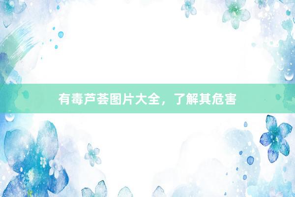 有毒芦荟图片大全，了解其危害